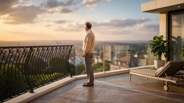 Garde-corps fer forgé ou verre feuilleté pour terrasse en étage, comparaison réaliste sur une terrasse moderne