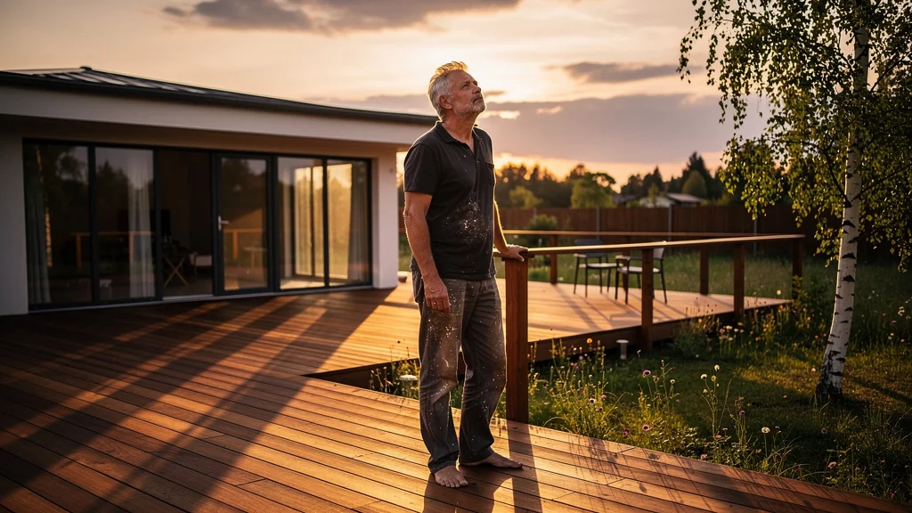 Homme regrette d'avoir construit une terrasse avant d'observer le soleil un an au coucher du soleil