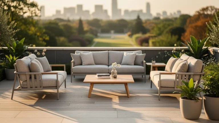 Un salon de jardin en palettes fait maison, sa tenue après deux étés dehors